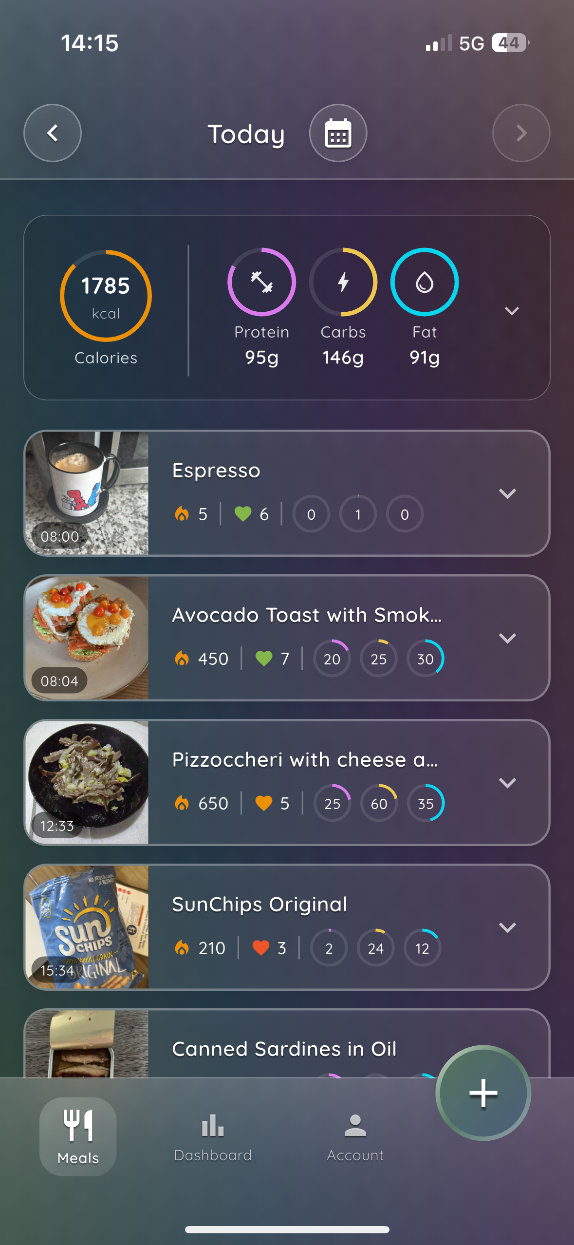 Nutria App Screenshot
